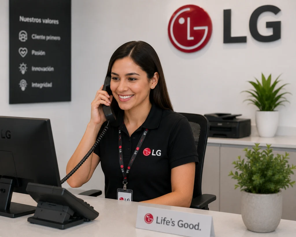 Técnico LG atendiendo aires acondicionados lg en Chile
