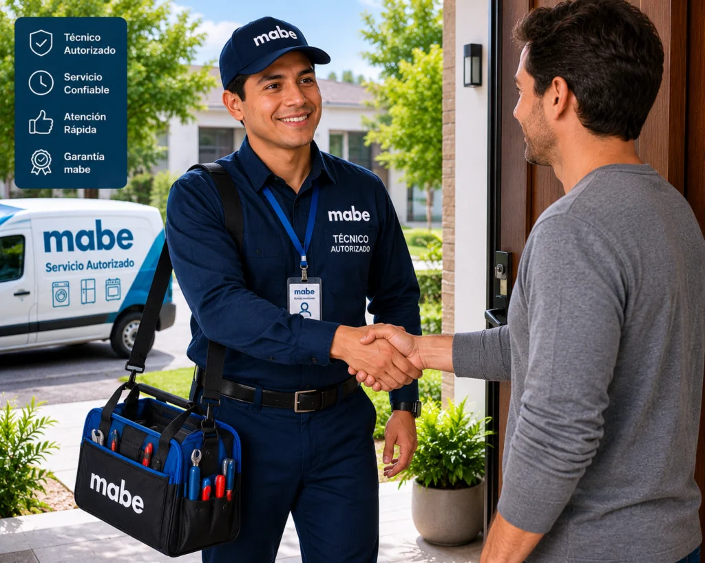 Técnico Mabe atendiendo lavadoras mabe en Chile